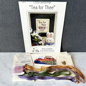 Tea for Thee with Teabag Charm Counted Cross Stitch Kit Hillside Samplings